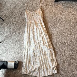 Hollister White Floral Maxi Dress